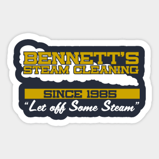Bennetts Steam Cleaning Let off Some Steam Sticker